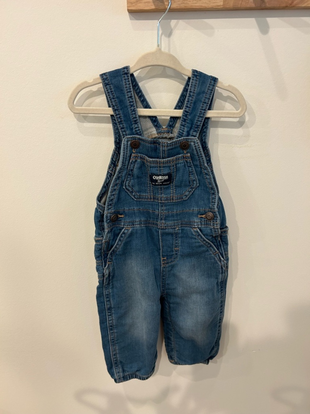 OshKosh B'gosh Washed Blue Denim Kids Overalls